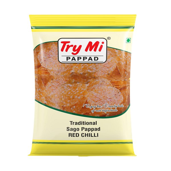 Try Mi Traditional Sago Red Chilli Papad - 200 g