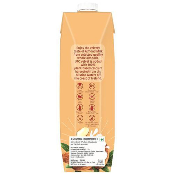 UFC Velvet Unsweetened Almond Milk - 1 L