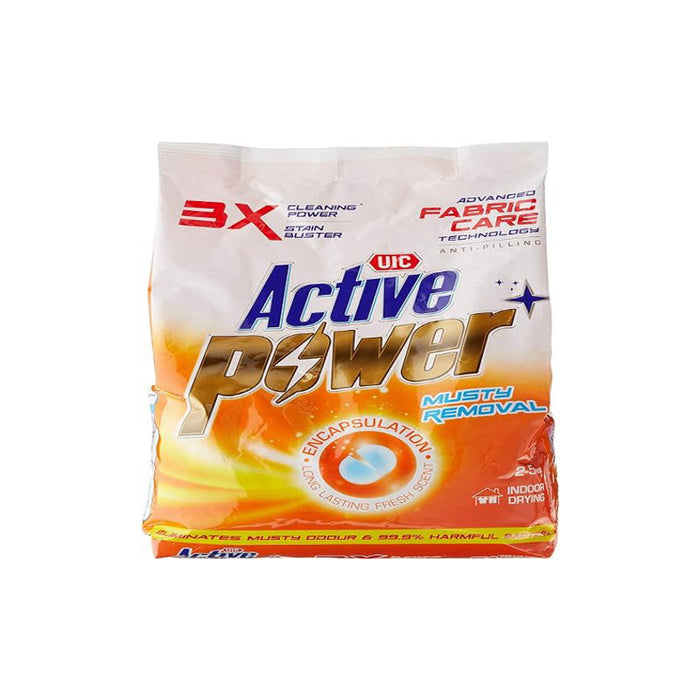 UIC Active Power Laundry Powder Detergent Musty Removal - 2.5 Kg