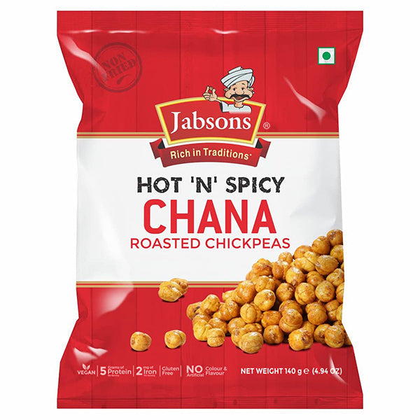 Jabsons Roasted Hot N Spicy Channa - 140 g