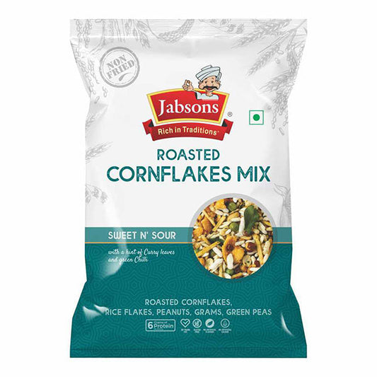 Jabsons Roasted Namkeen Sweet N Sour Cornflakes Mix - 200 g