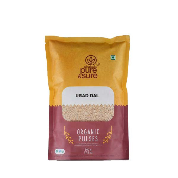 Phalada Pure & Sure Organic White Urid Dal Split - 500 g