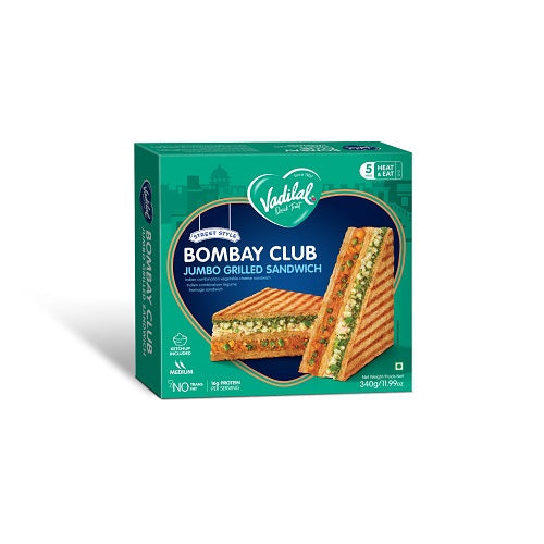 Vadilal Bombay Club Jumbo Grilled Sandwich - 370 g