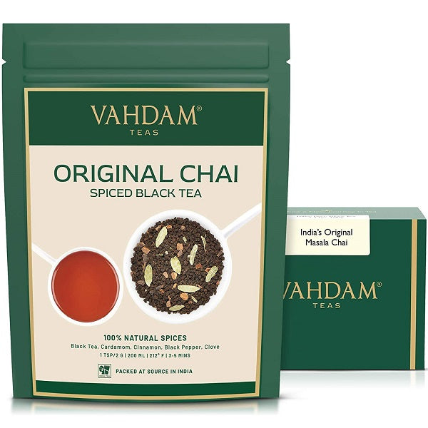 VAHDAM India's Original Masala Chai Tea Loose Leaf Ancient Indian House Recipe Of Spiced Masala Tea - 100 g