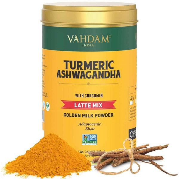 VAHDAM Golden Milk Powder Turmeric Ashwagandha Latte Mix - 397 g