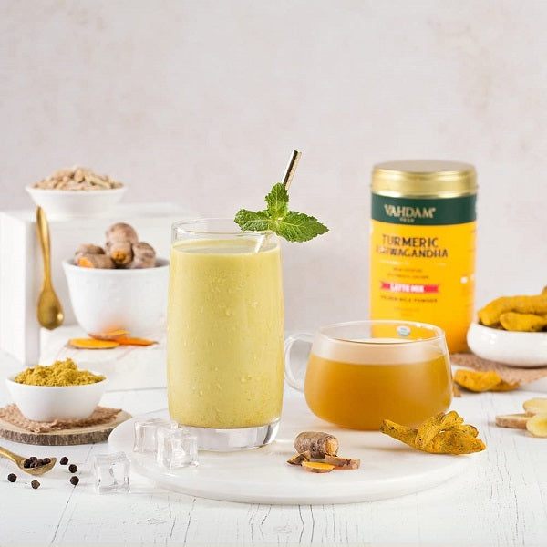 VAHDAM Golden Milk Powder/Turmeric Ashwagandha Latte Mix - 100 g