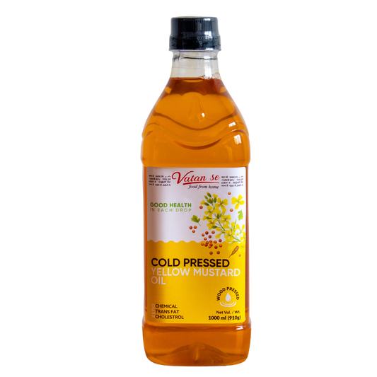 Vatan Se Cold Pressed Yellow Mustard Oil - 1 L