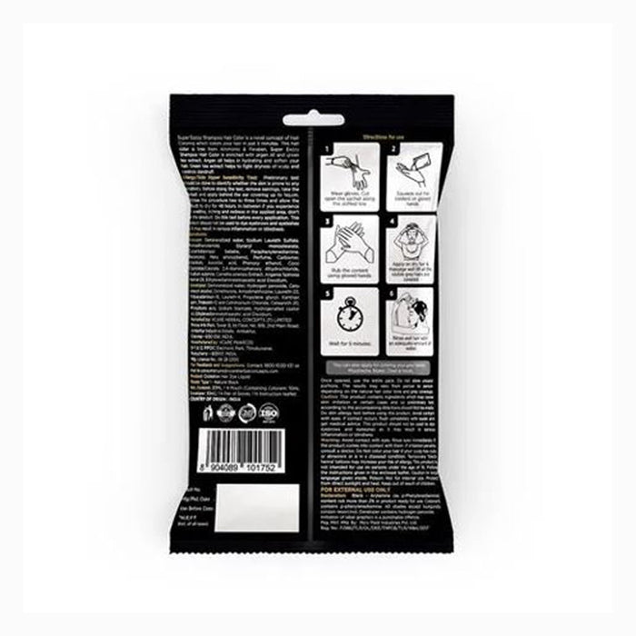 Vcare Super Eazzy Shampoo Hair Colour New Improved Black 20ml