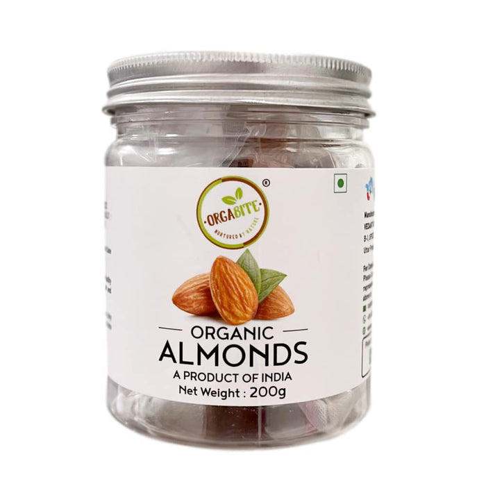 Orgabite Almonds (Certified ORGANIC) - 200 g