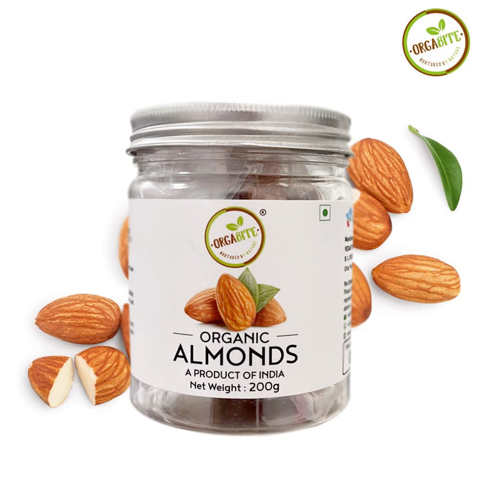 Orgabite Almonds (Certified ORGANIC) - 200 g