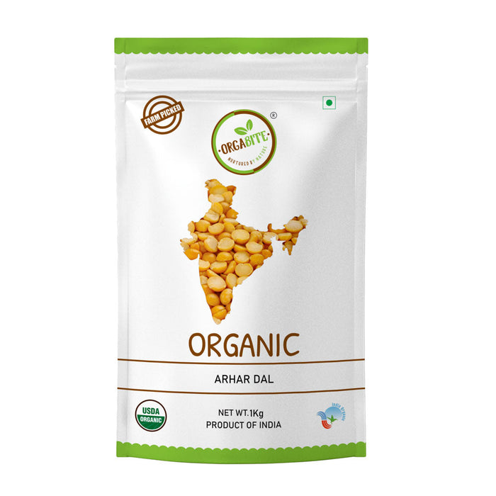 Orgabite Toor Dal (Certified ORGANIC) - 1 kg