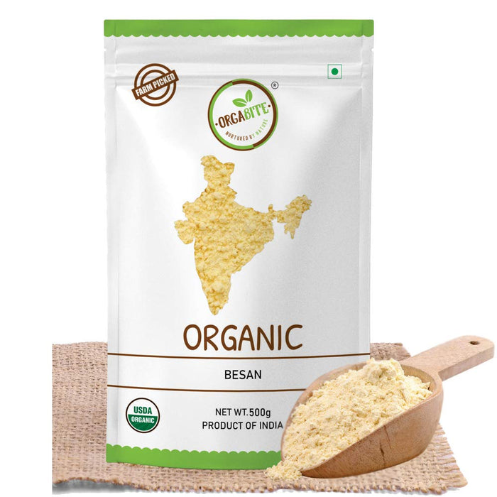 Orgabite Besan Flour (Certified ORGANIC) - 500 g