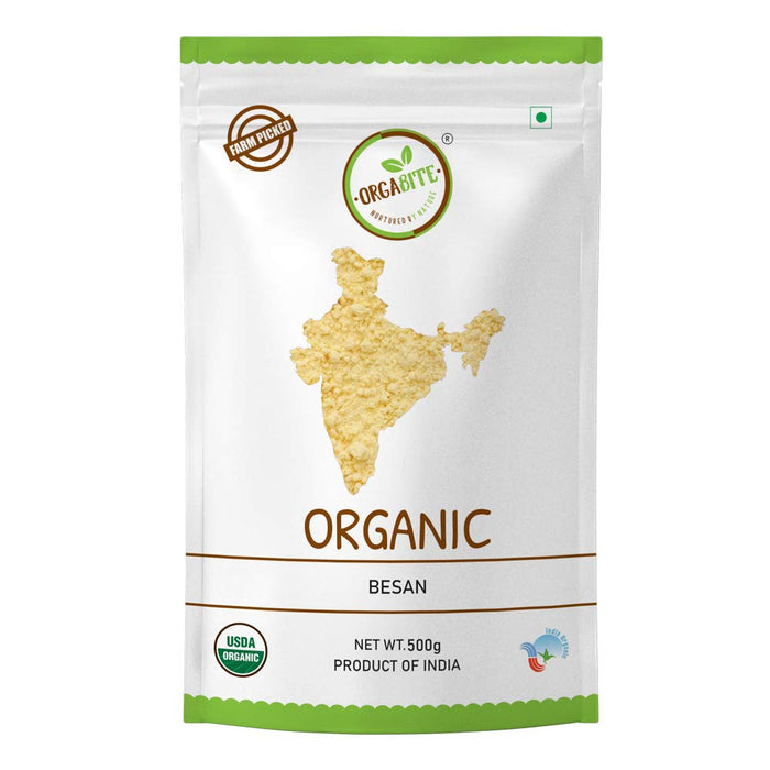 Orgabite Besan Flour (Certified ORGANIC) - 500 g