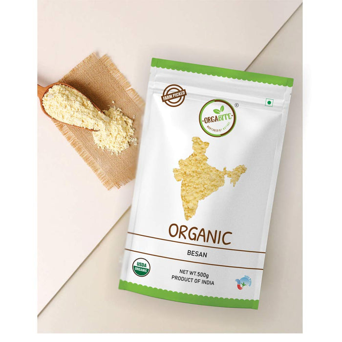 Orgabite Besan Flour (Certified ORGANIC) - 500 g