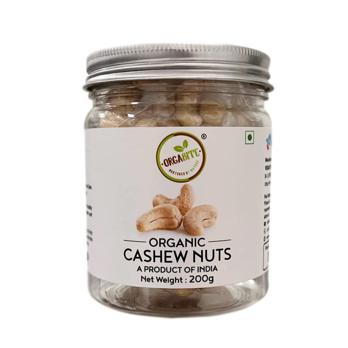 Orgabite Cashewnut Whole (Certified ORGANIC) - 200 g