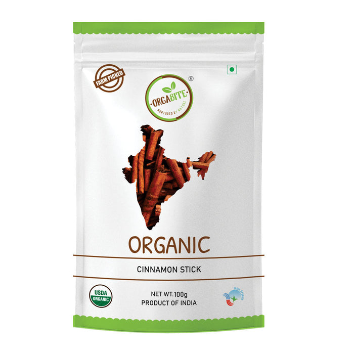 Orgabite Cinnamon Sticks (Certified ORGANIC) - 100 g