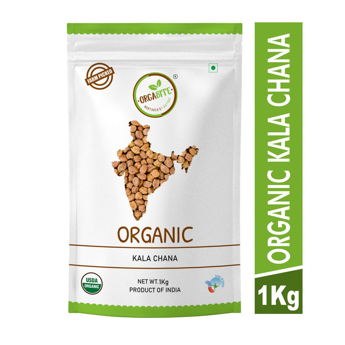 Orgabite Kala Channa (Black Channa) (Certified ORGANIC) - 1 Kg