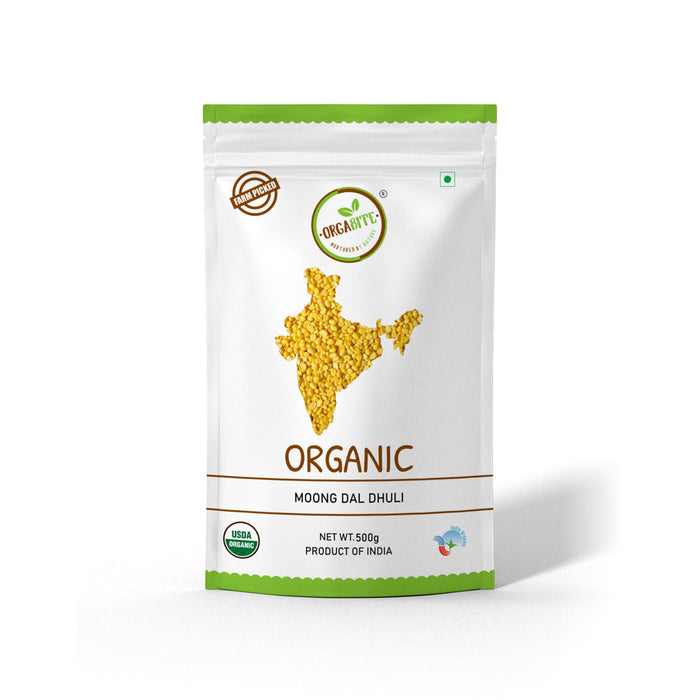 Orgabite Yellow Moong Dal (Certified ORGANIC) - 500 g