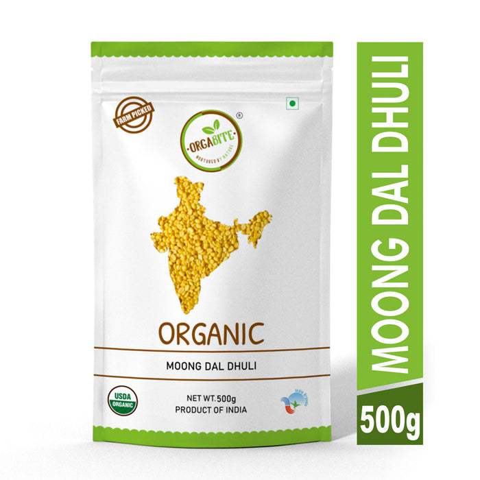 Orgabite Yellow Moong Dal (Certified ORGANIC) - 500 g