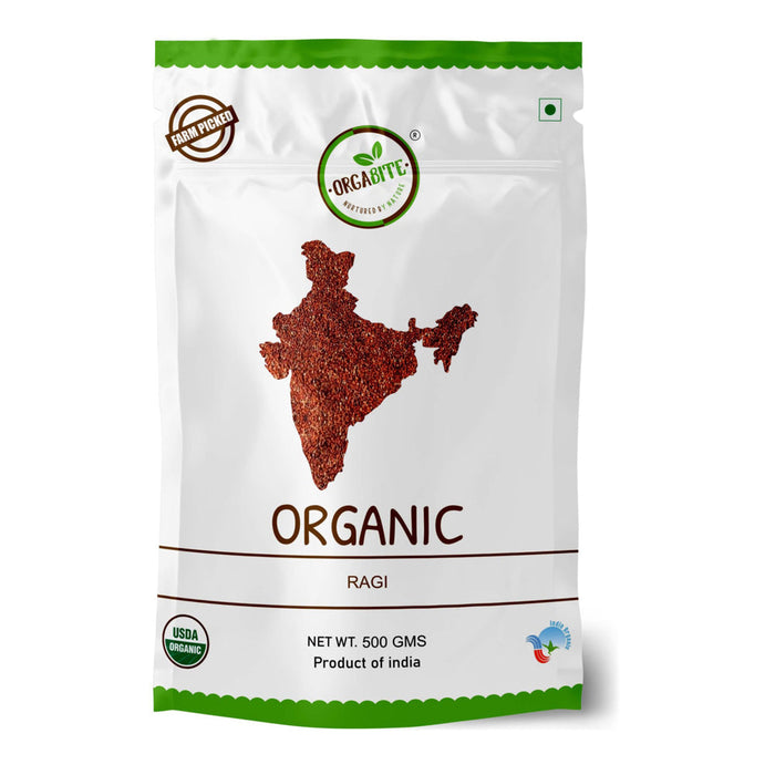 Orgabite Ragi Millet (Certified ORGANIC) - 500 g