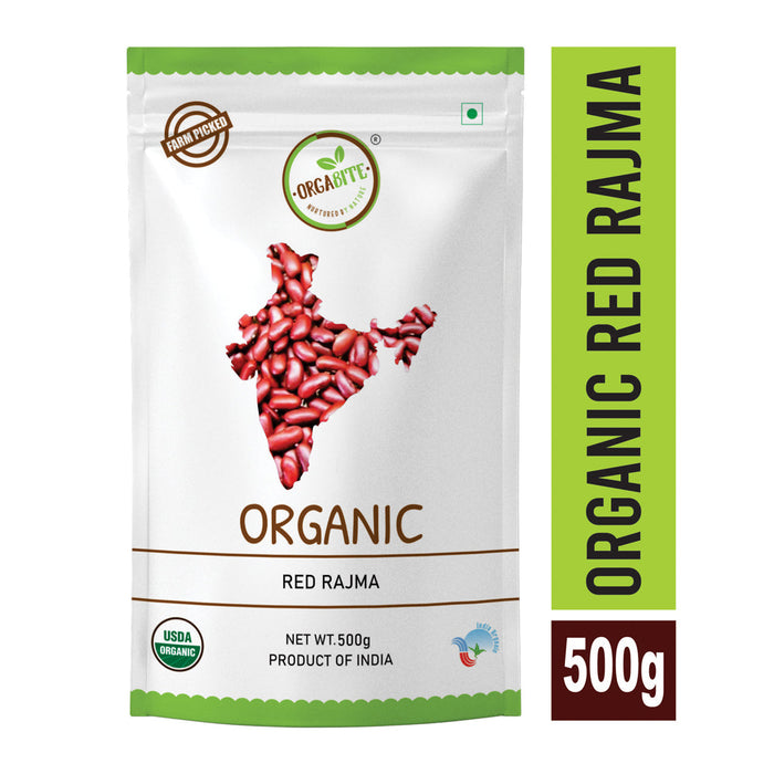 Orgabite Red Rajma (Certified ORGANIC) - 500 g