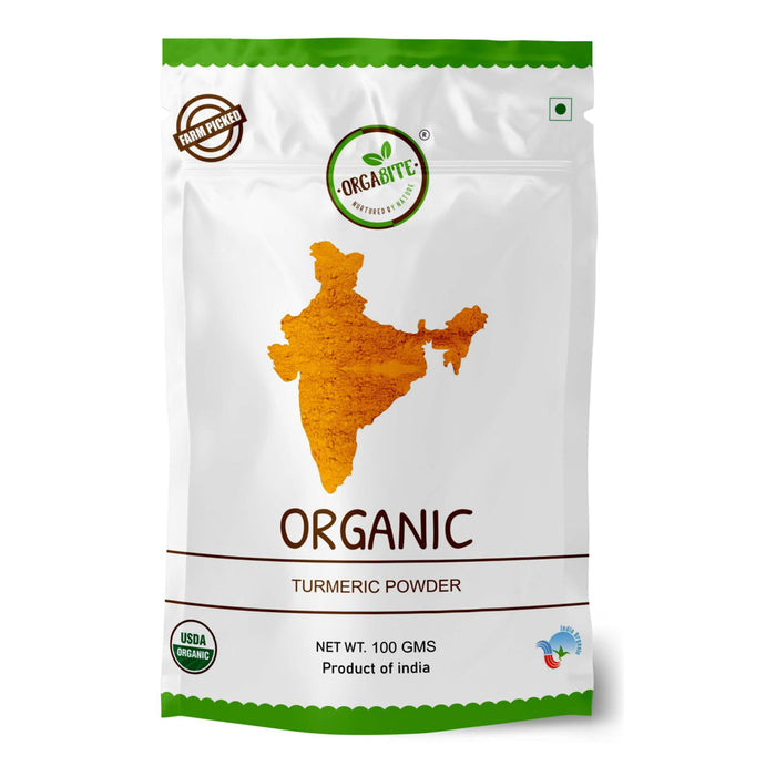 Orgabite Turmeric Powder (Certified ORGANIC) - 100 g