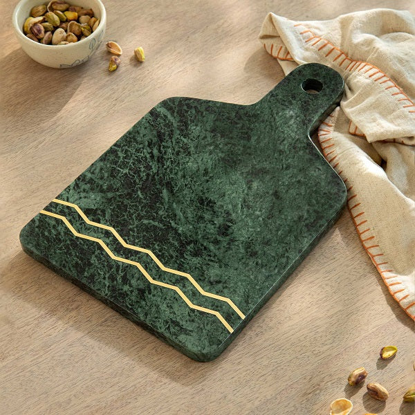 Ellementry Verde Marble Cheese Board For Kitchen/Gifting Purpose(MASWA3035) - 1 Pc