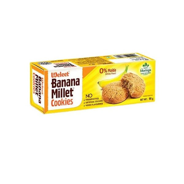 Weleet Banana Millet Cookies - 90 g