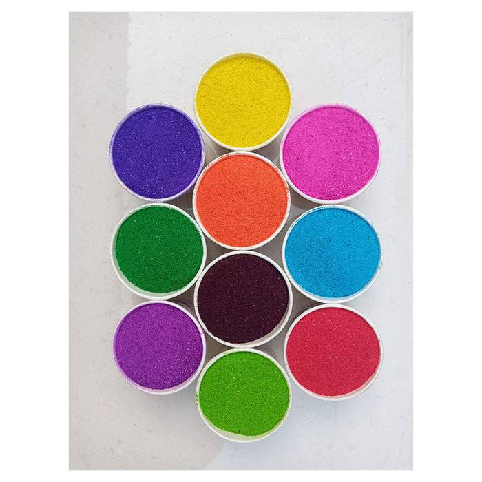 Rangoli Color Powder Special Pouch  - 150 g (12 Color Set)