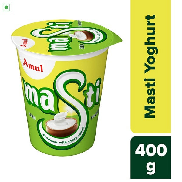 Amul Masti Natural Set Yogurt - 400 g (Chilled)