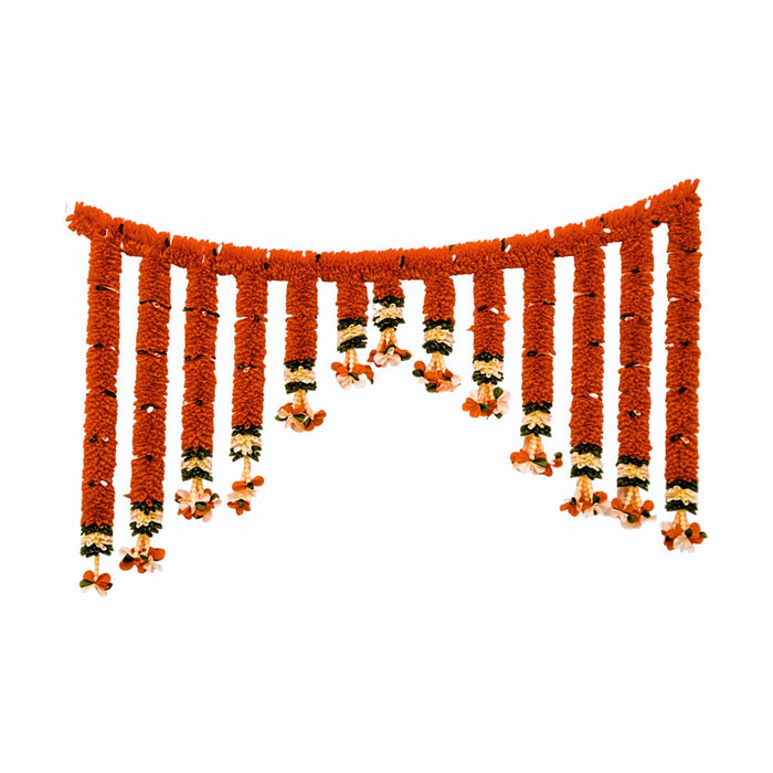 Artificial Cloth Garland Toran Red - 1 Pc