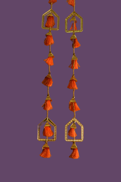 Festival Fancy Door hanging Orange - set of 2
