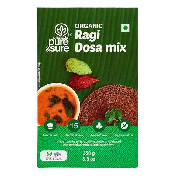 Phalada Pure & Sure Organic Ragi Dosa Mix - 250 g