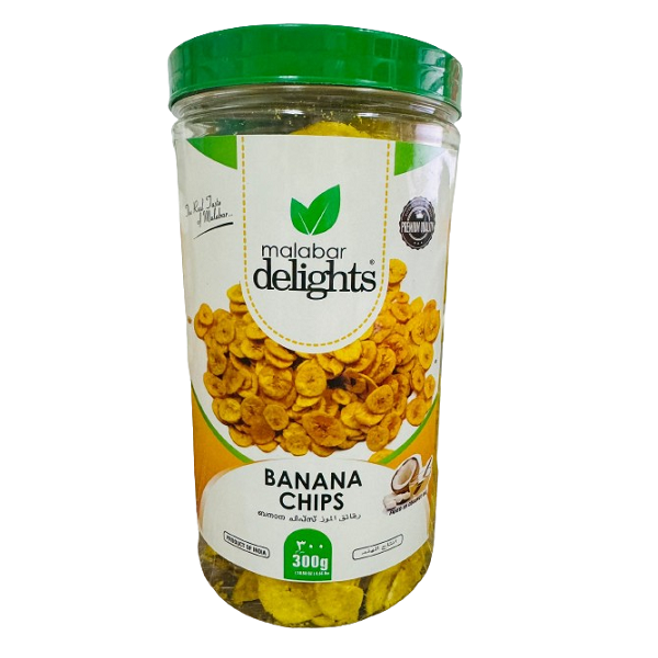 Malabar Delights Banana Chips Bottle - 300 g