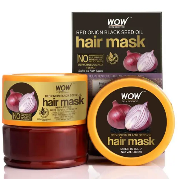 Wow Skin Science Red Onion Black Seed Oil Hair Mask - 200 ml