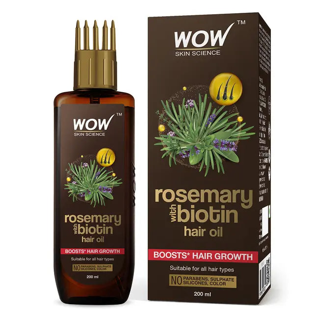 Wow Skin Science Rosemary with Biotin Hair Oil - 200 ml