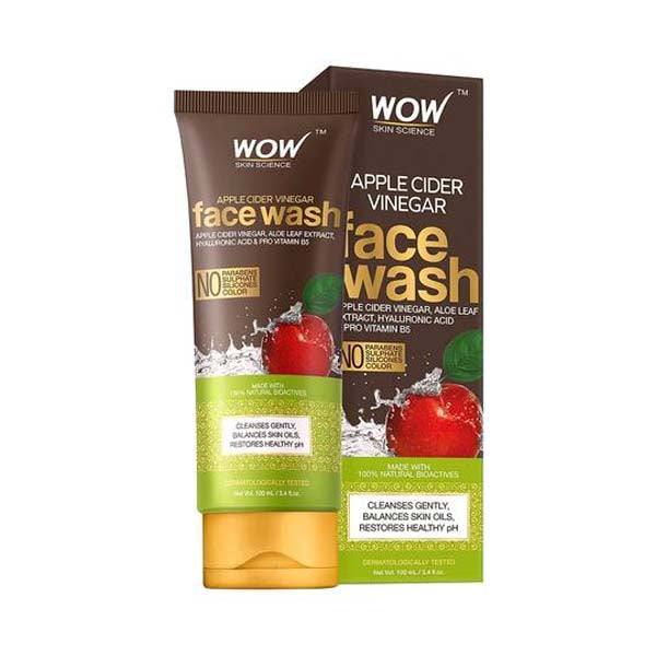 Wow Skin Science Apple Cider Vinegar Foaming Face Wash - 100 ml