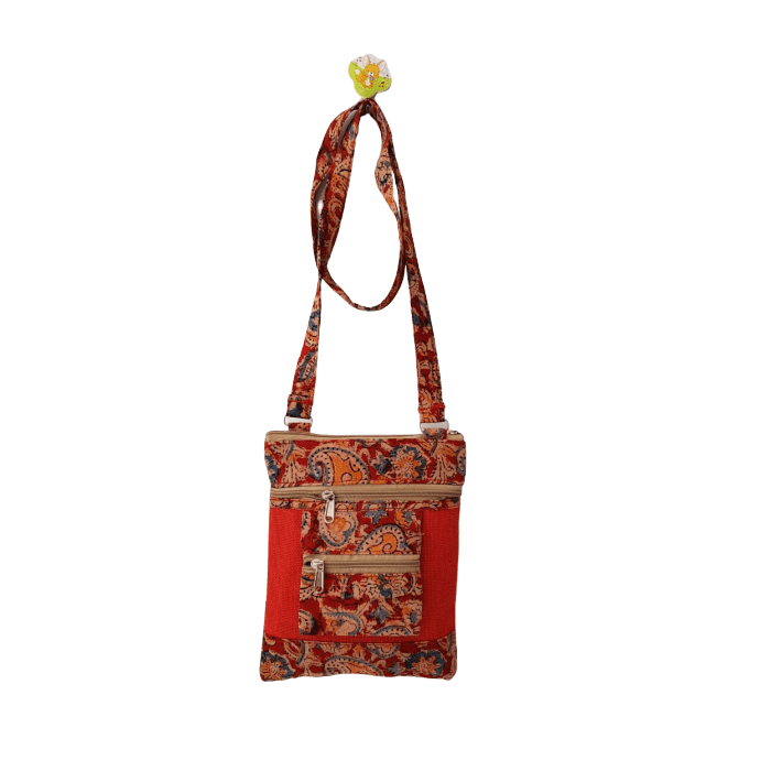 Kalamkari Ladies Sling Bag Black - 1 Pc