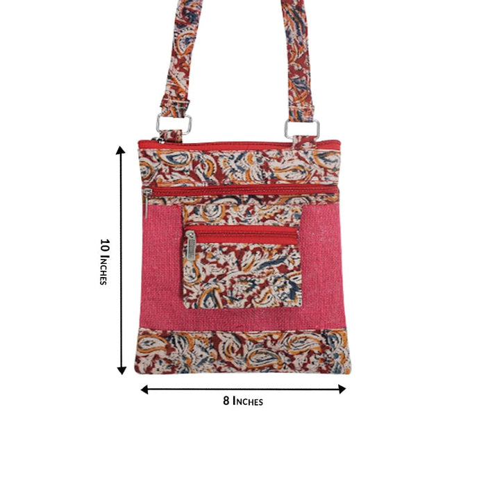 Kalamkari Ladies Sling Bag Black - 1 Pc