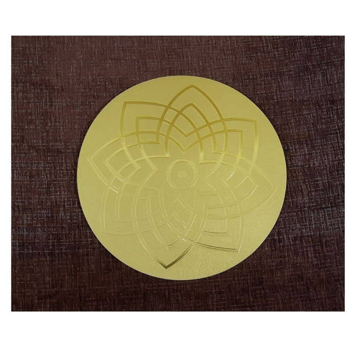 Kolam Sticker Gold Medium - Plain - FromIndia.com