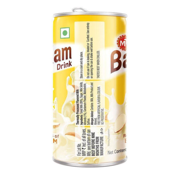 MTR Badam Drink Can - 180ml - FromIndia.com