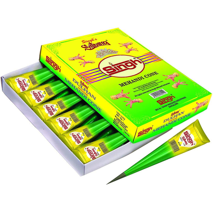 Singh Mehandi Cone - Pack of 12 pcs - FromIndia.com