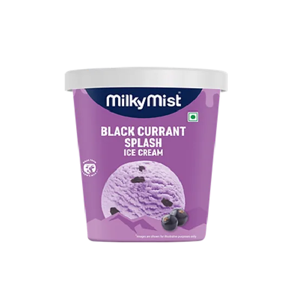 Milky Mist Ice Cream Splash Black Currant  - 500 ml