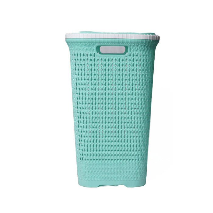 Laundry Bin with Lid-Rectangle - FromIndia.com