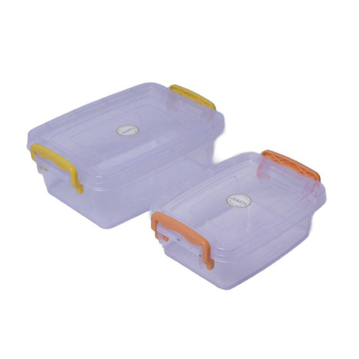 Plastic Lock and Store Box - Set of 2