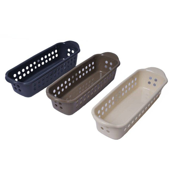 Plastic Trendy Rectangle Tray  - Set of 3