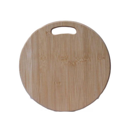 Natural Wood Chopping Board-Round - FromIndia.com