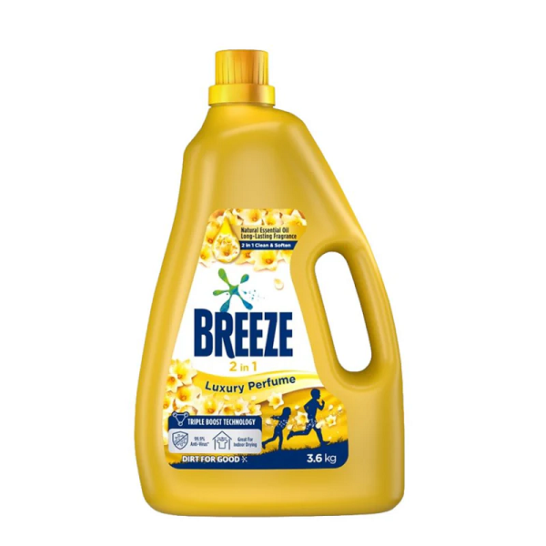 Breeze 2 in 1 Luxury Perfume Liquid Detergent - 3.6 Kg