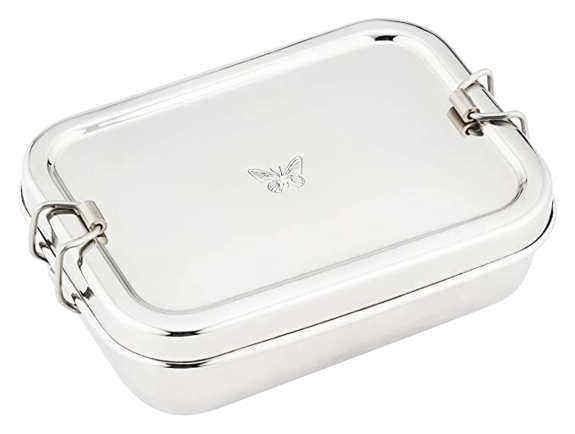 Butterfly Diamond Stainless Steel Lunch Box  - 1 Pc