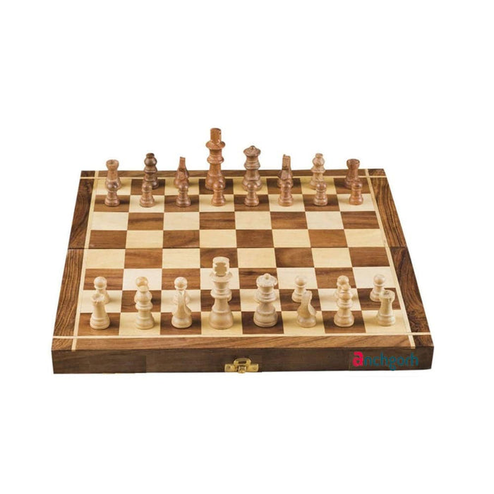 Ethinicpip Wooden Handcrafted Folding Chess - 1 pc